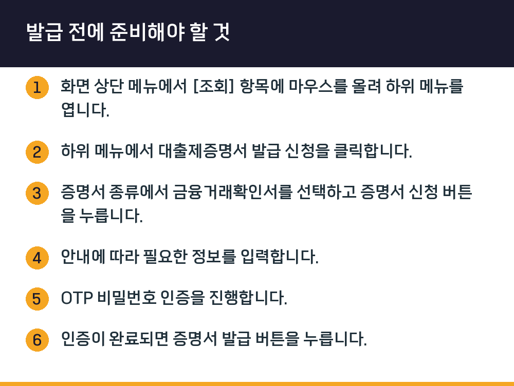 발급 전에 준비해야 할 것