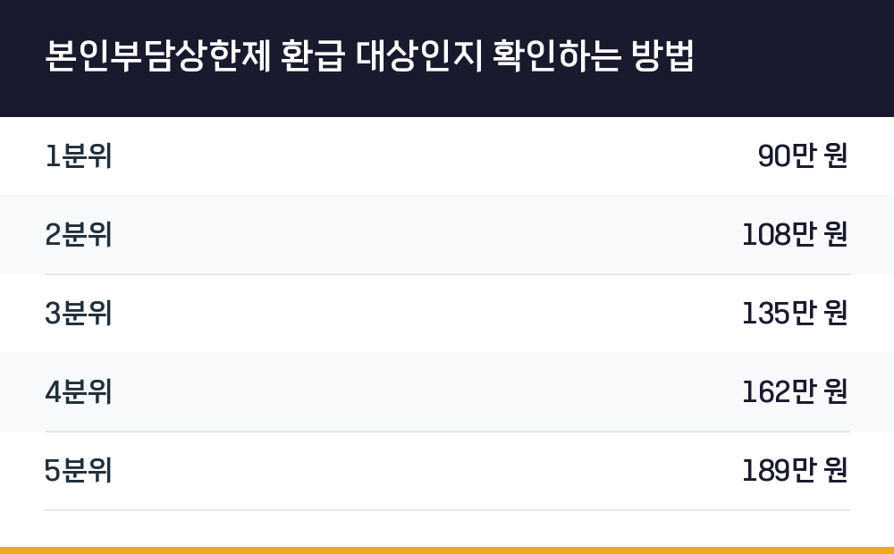 본인부담상한제 환급 대상인지 확인하는 방법